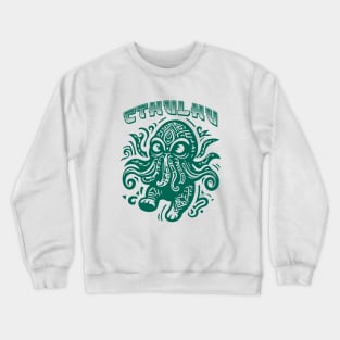 Cthulhu funny cartoon style Crewneck Sweatshirt